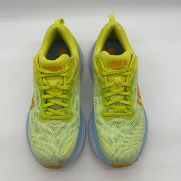 Hoka M Bondi 8 1123202 BEPM Mens Size‎ 11 D Vibrant Yellow / Blue Running Shoes main image 6